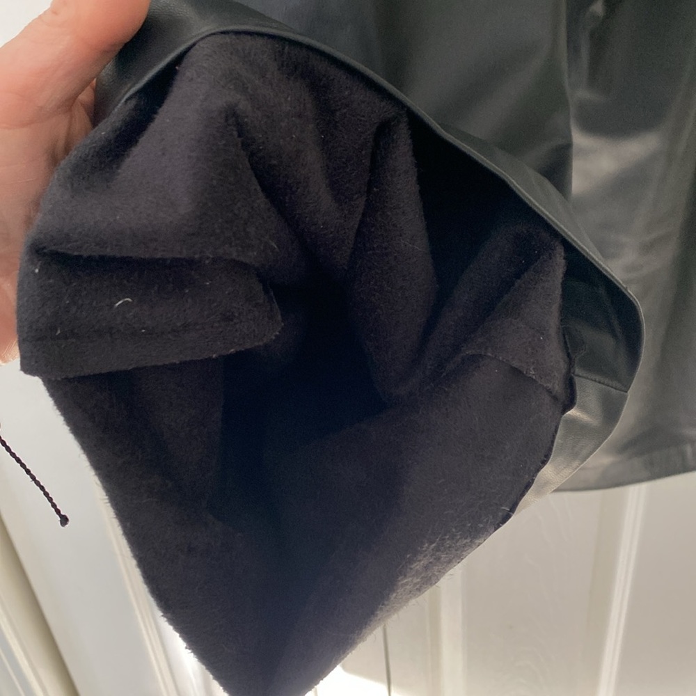 Zara | Wide Leg High Waisted Faux Leather Trousers - Picture 8 of 8